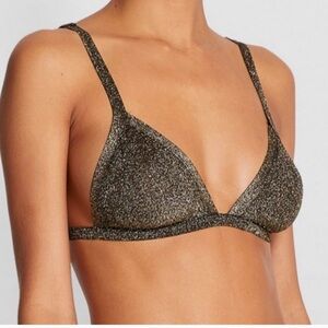Love Stories Uma Sparkle Lurex
Bralette Black size Small NWOT